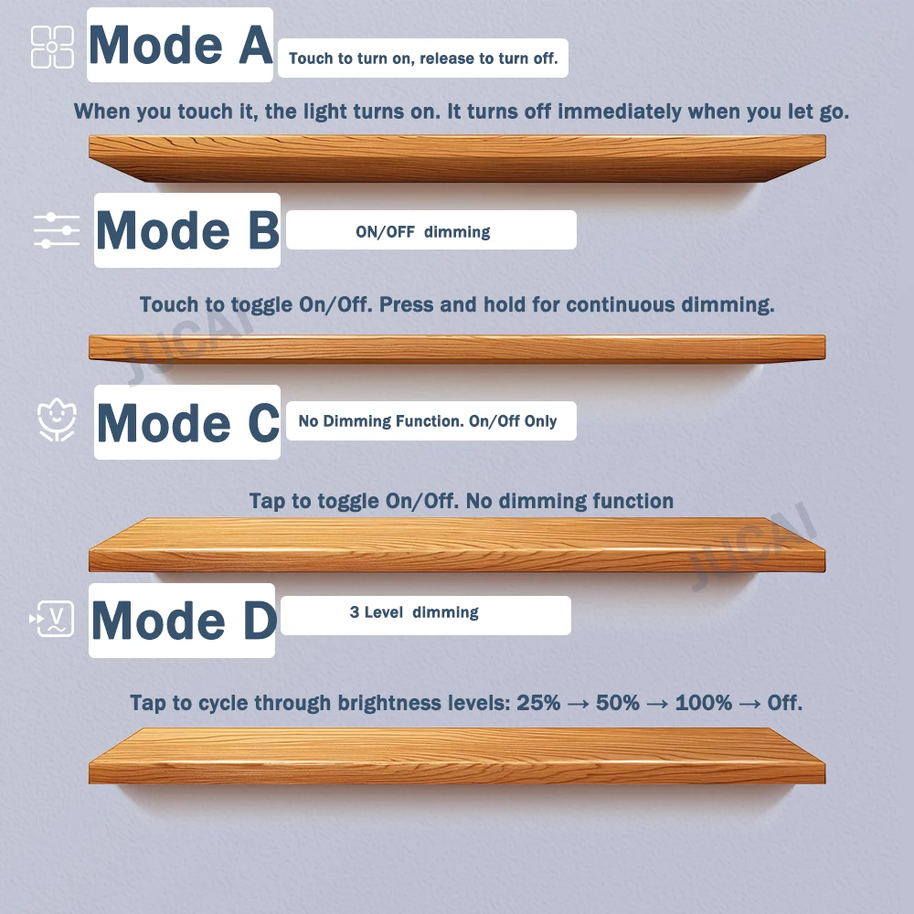 مفتاح مستشعر اللمس الذي يخترق، خافت، مفتاح خالي من الاتصال 5-24 فولت 60 وات 5 أمبير. تركيب مخفي/مثبت لأضواء شرائط LED #2