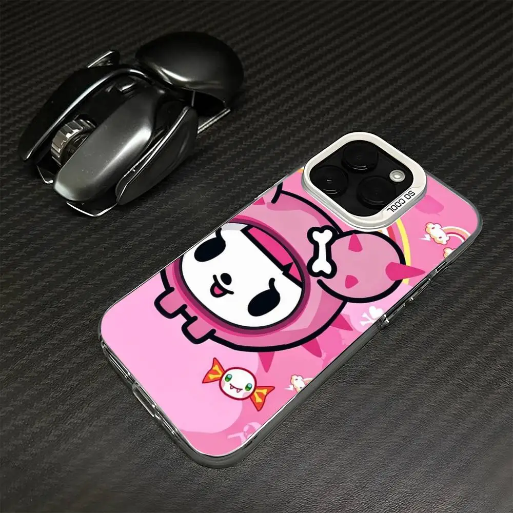 حافظة هاتف T-Tokidokis اليابانية لهاتف iPhone17,16,15,14,13,12,11 Plus، Pro Max غطاء أبيض غير لامع مقاوم للصدمات #5