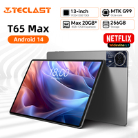 Teclast T65Max 13 inch Tablet Android 14 Helio G99 8-core Max 20GB RAM 256GB ROM 4G LTE GPS 10000mAh 3.5mm Jack T65 Max Tablets