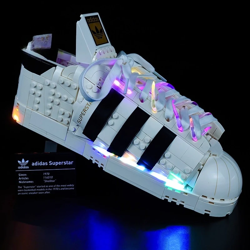 Juego de iluminación LED sin modelo adecuado para LEGO Adidas Originals Superstar 10282 (no incluye bloques de construcción)
