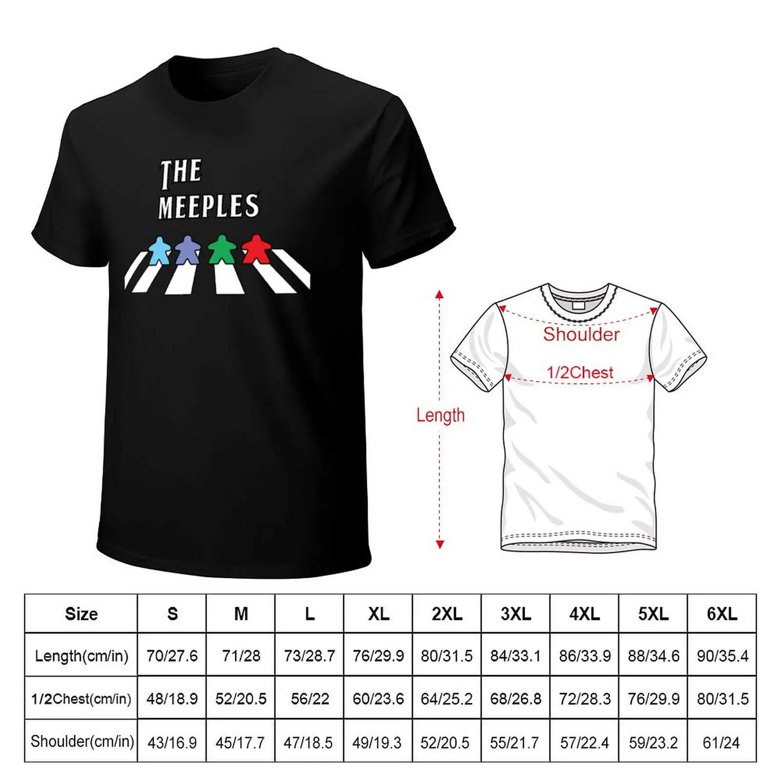 The meeples T-Shirt t shirts for man cotton soft T-Shirt