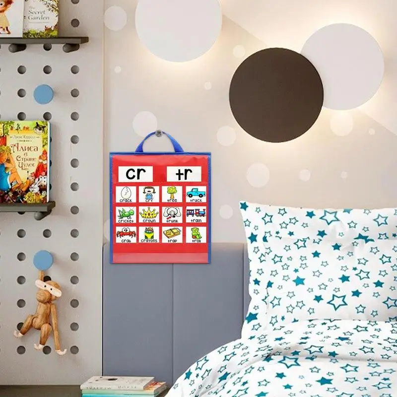 Tabletop Pocket Chart Double Sided Attendance Chart For Teachers Small Pocket Chart With 10 Slot Pockets For Small Group Usage