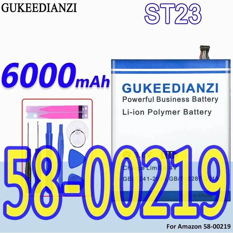 

Tablet Battery 6000Mah For Amazon 58-00219 High-Capacity Safe ST23
