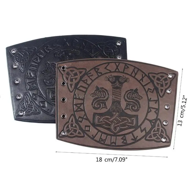 Cosplay Props Retro Wide Bracers Tie Arm Cuff Steampunk Medieval Wristband