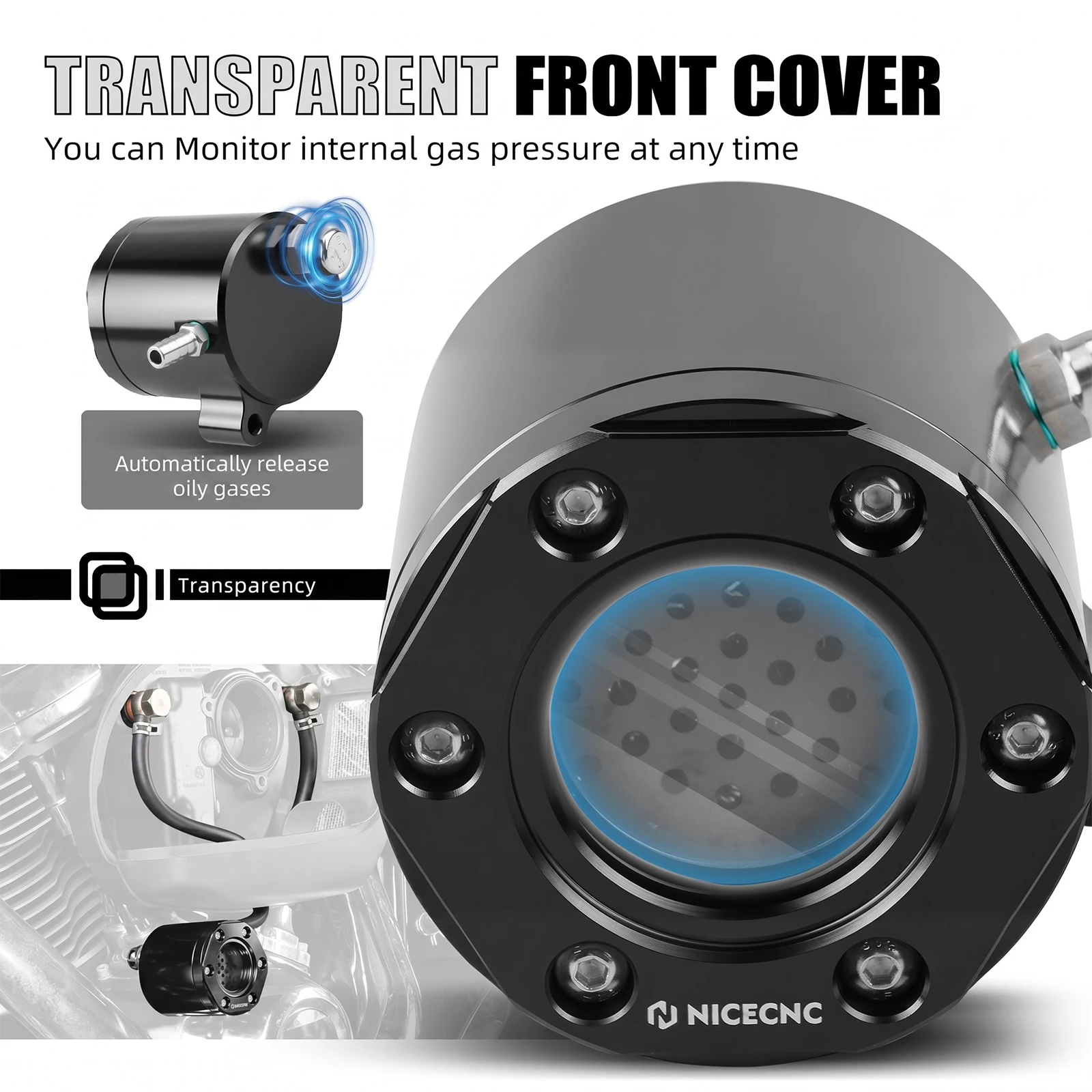 1x External Breather Kit for Harley Street Glide FLHX/S Road Glide FLTRX/S 17-23 Breakout Fat Street Bob Fat Boy Low Rider 18-20 view 6