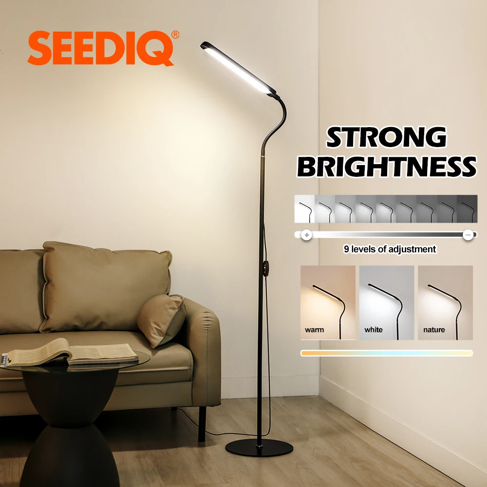 Led Floor Lamps DC12V USB Plug Standing Lamp 9 Levels Brightness Dimming 3 Color Temperature Floor Lamp Modern Style Corner Lamp