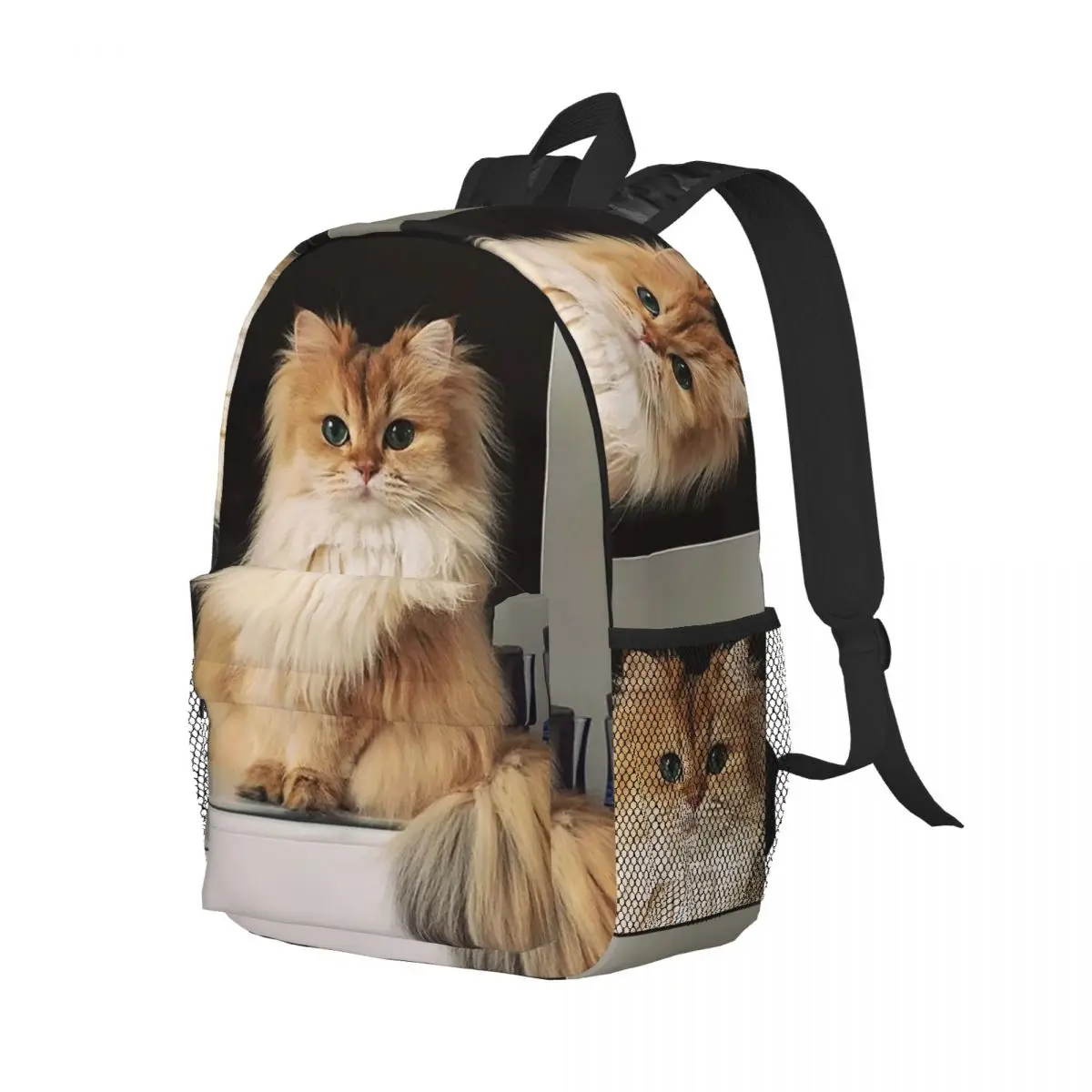 

Popular Cat Kitten Animal Backpack Student Boys Girls BookBag Kids School Bag Computer Shoulder Bags for Men Women