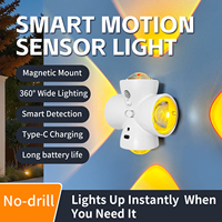 LED RGB intelligent remote control wall lamp atmosphere lamp charging magnetic suction