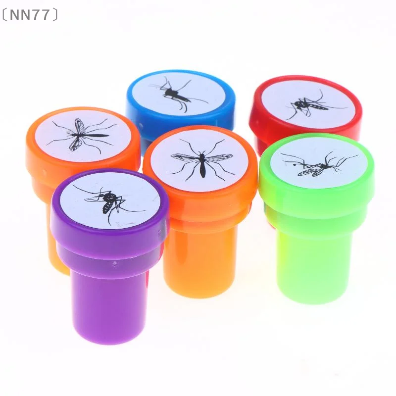 〔NN77〕Mosquito Pattern Self Inking Stamp Clear Imprint Assorted Colors For Kids DIY Crafts Scrapbooking Classroom Reward〔W7〕