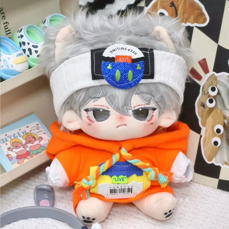 Cotton doll clothing 20cm sports set dopamine going out hooded bathroom clothes doll doll changing accessories