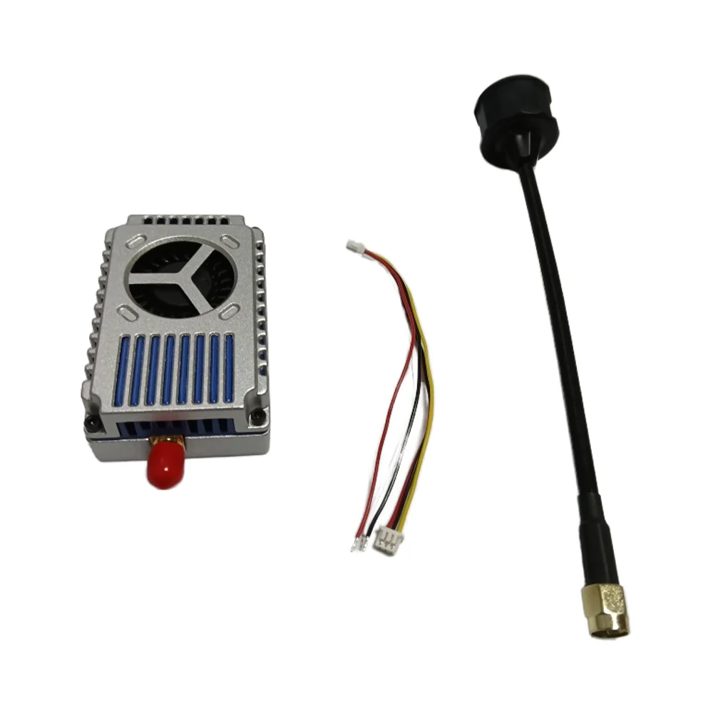 Dr-one Components Ultra Long Range 3170-3470MHz 10W Adjustable FPV VTX Module with SMA Antenna and Aluminum Alloy Shell