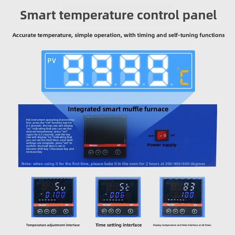 Muffle Laboratory Heat Treatment Electric Tempering Quenching High Temperature Box Type Industrial Resistance Ash Content