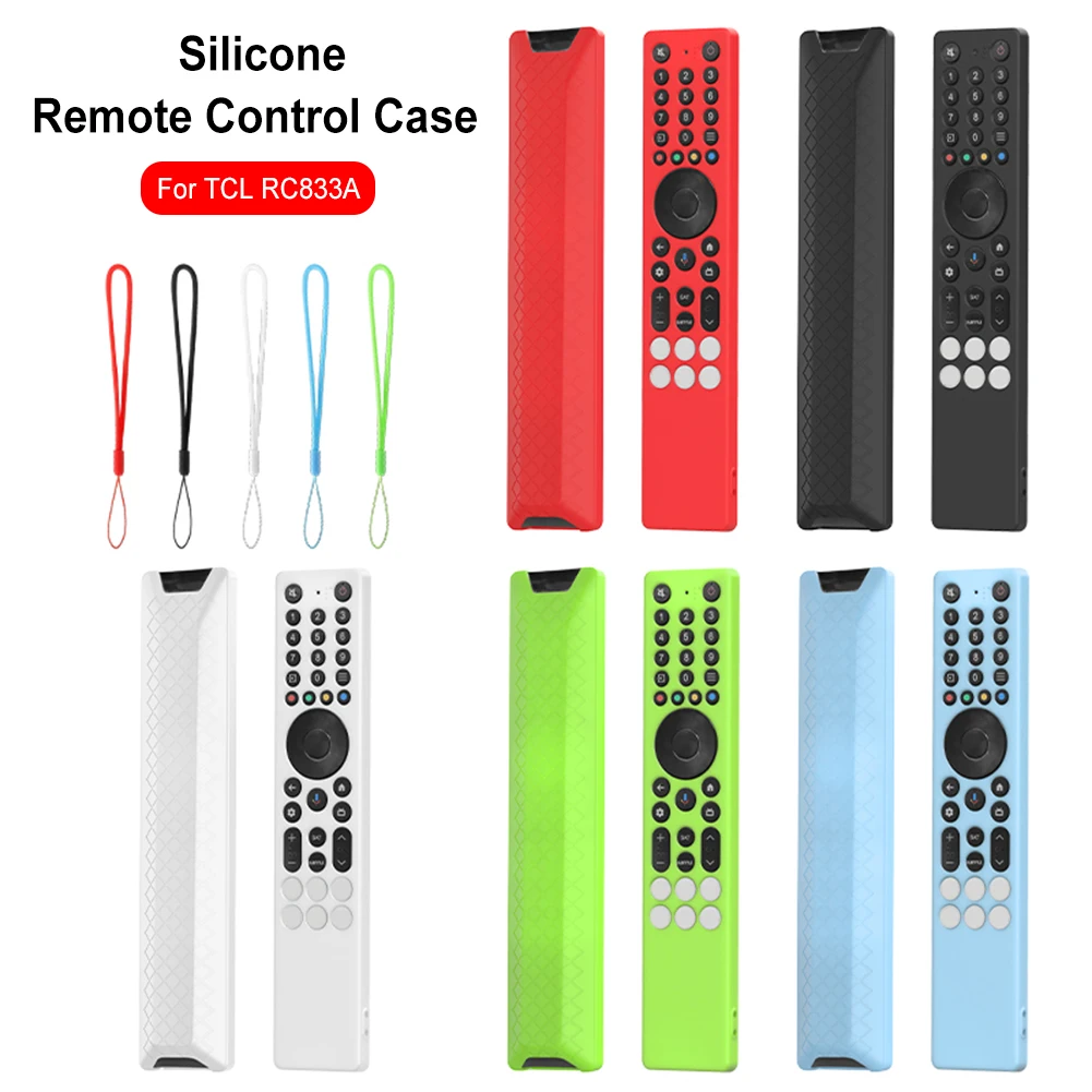 For TCL RC833A Silicone Remote Control Case Anti-Slip Protective Cover Anti-Scratch Remote Control Protect Case TV Supplies Tool