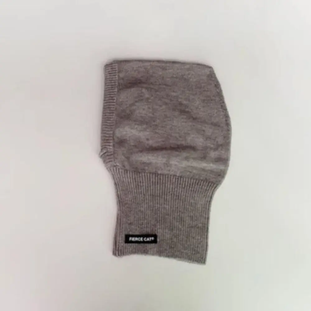 

Fashion Woolen Balaclava Hat Ear Protection Knitted Beanie Cap Solid Color Warm Scarf Cap Children