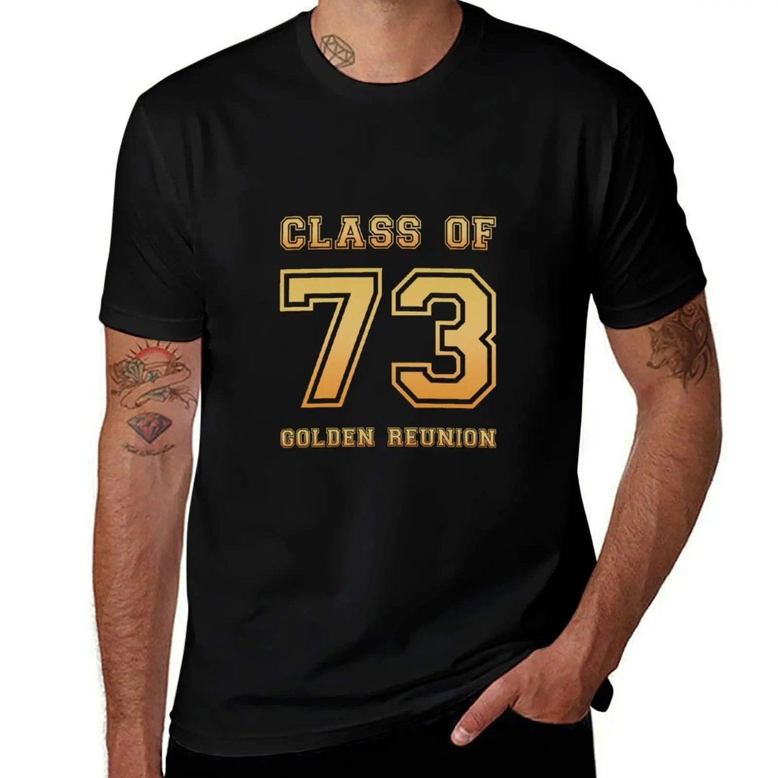 Class of 73 1973 class reunion 50th golden reunion T-Shirt Athletic Quick Dry T-Shirt for Men