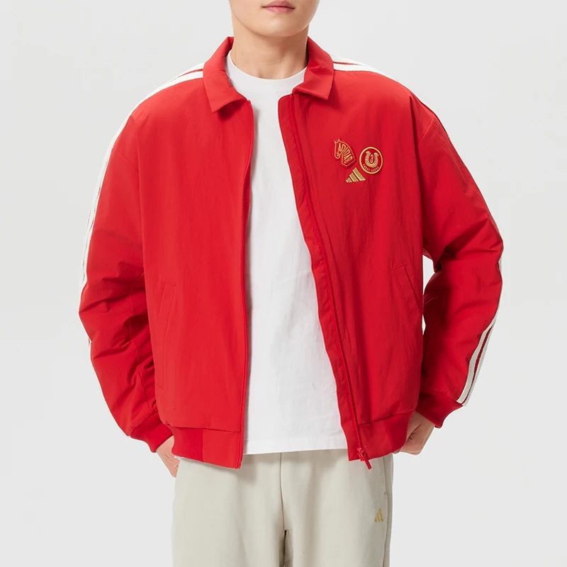 Adidas Men's Sports Casual Wear Fashionable Hooded Windbreaker Fitness Training Jacket Top Ke4059