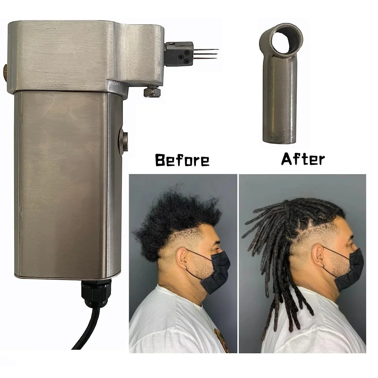 QS-020  Stainless Steel Automatic Dreadlocks Hair Making Machine Dreadlocks Crochet Electric Machine