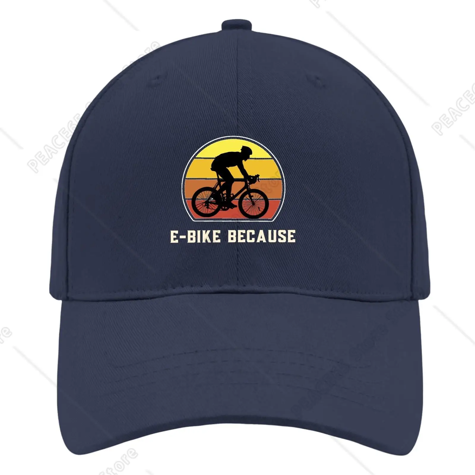 

Baseball Cap Mountain Bike or E-Bike Printed Trucker Caps for Women Cool Cotton for Gifts Navy One Size