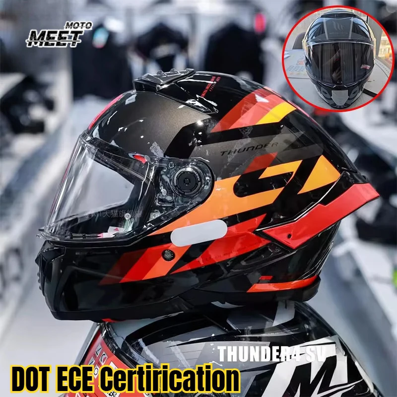 DOT ECE Certirication MT Thunder 4 SV Motorcycle Helmet Professional Track Racing Helmet Motorcycle Equipment Capacete