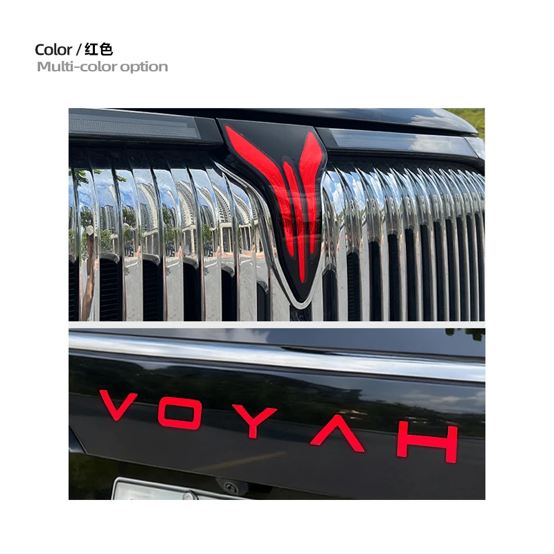 

Car Front Rear Logo Auto Grille Emblem Sticker Accessories For Voyah Dream 2024 2025 Creative Little multiple color Accessories
