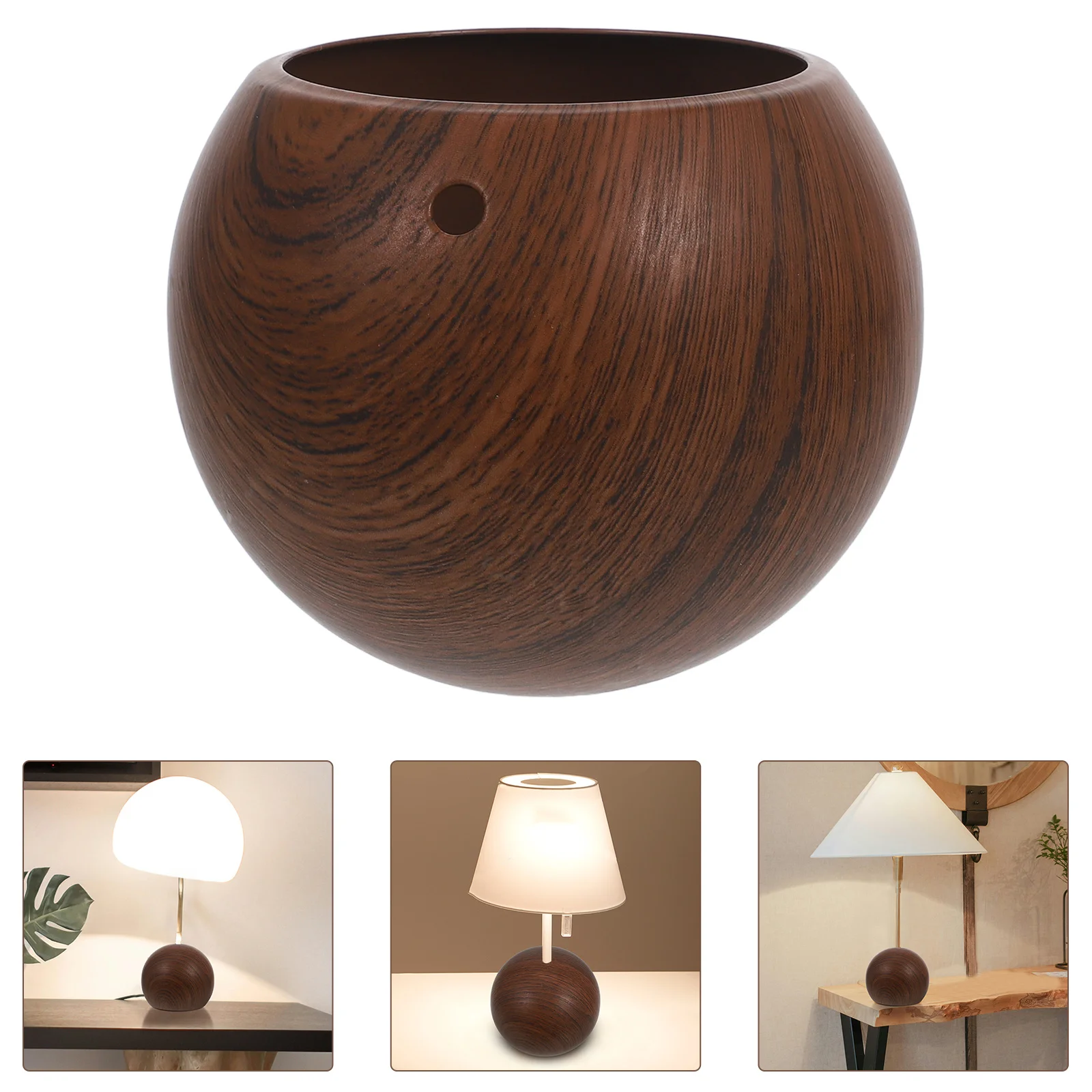 

Iron Art Round Sphere Table Lamp Base Modern Stylish Home Office Decor Stable Secure Foundation Metal Globe Stand