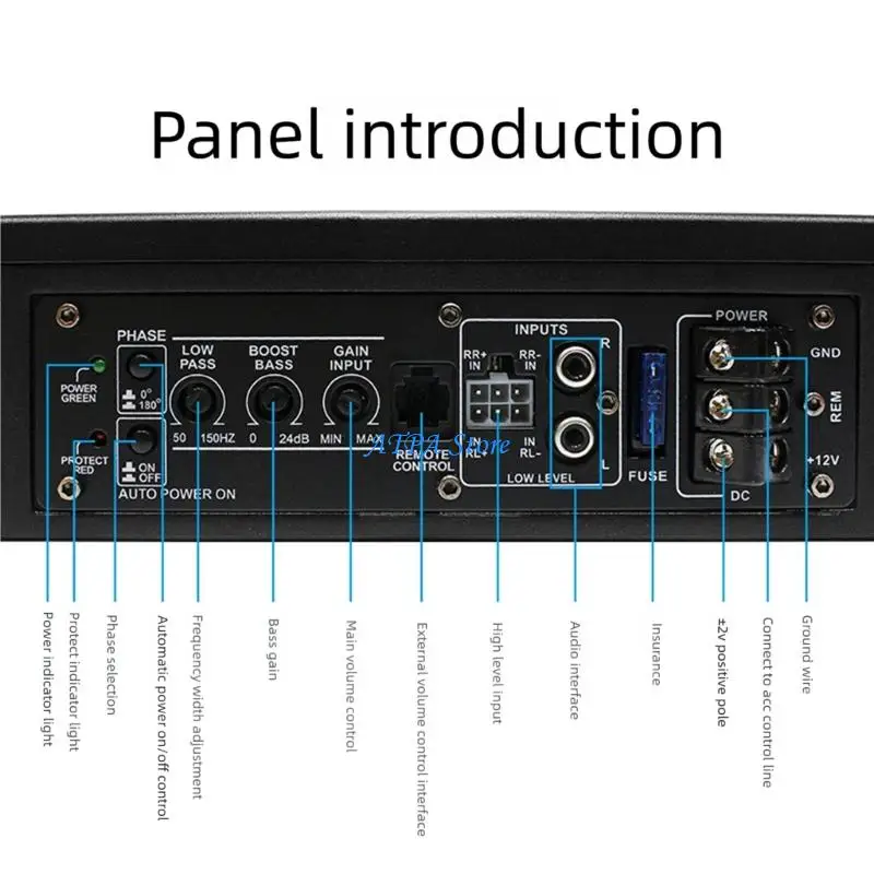 

U13C Organ Of Sight Catching Skull Pattern 10" Car Subwoofer Fierce Low Response Simple Installation