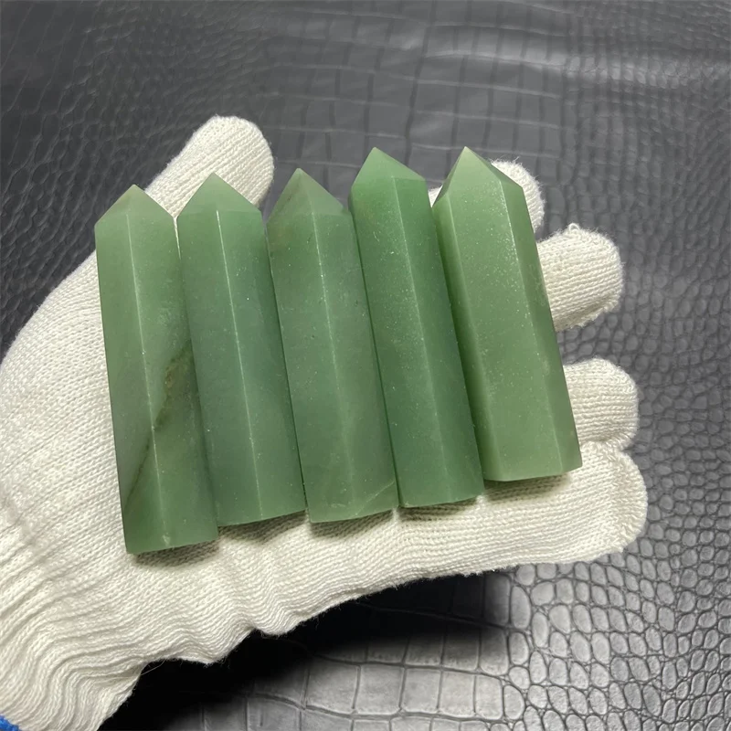 

1000g(2.2lb ) NATURAL GREEN Aventurine Jade CRYSTAL POINT HEALING Wholesale