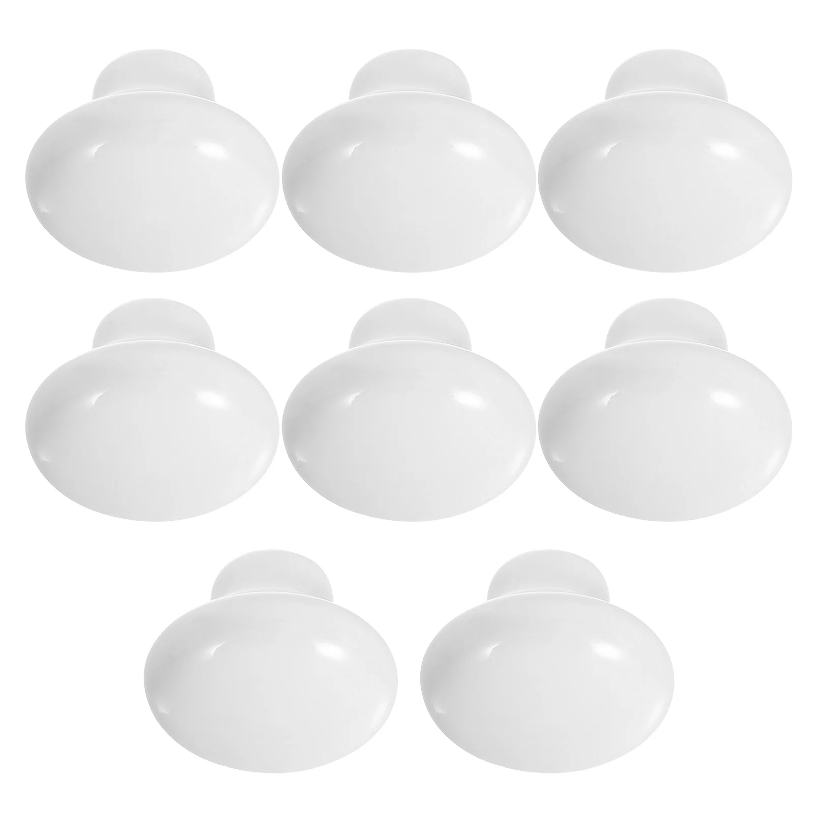 

8Pcs White Porcelain Ceramic Drawer Knobs Round Smooth Pull Handles Kitchen Bathroom Modern Cabinet Hardware Ceramic Door Knobs