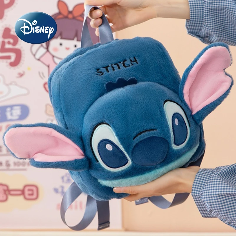

Disney Stitch New Mini Plush Backpack Cartoon Cute Children's Plush Backpack Lightweight Fashion Children's Plush Backpack