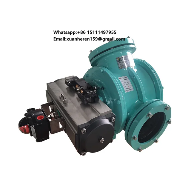 

Automatic Solenoid Pneumatic Drive Two Way Diverter Valve Cast Iron 380-460V