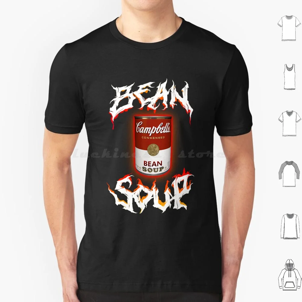 Heavy Metal Bean Soup T Shirt Big Size 100% Cotton Cursed Meme Graphic Design Is My Passion Word Art Car Helmet Bumper Laptop