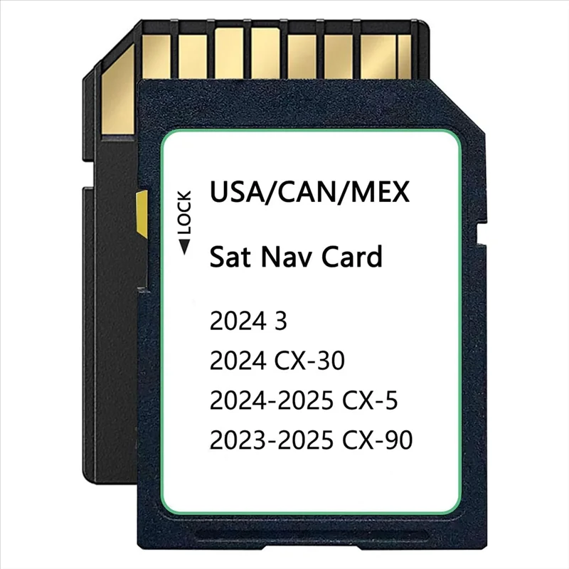 Upgraded KMV66 EZ1B Navigation SD Card Map for CX-5(2024-2025), CX-30/Model 3(2024), CX-90(2023-2025) for USA/CAN/MEX