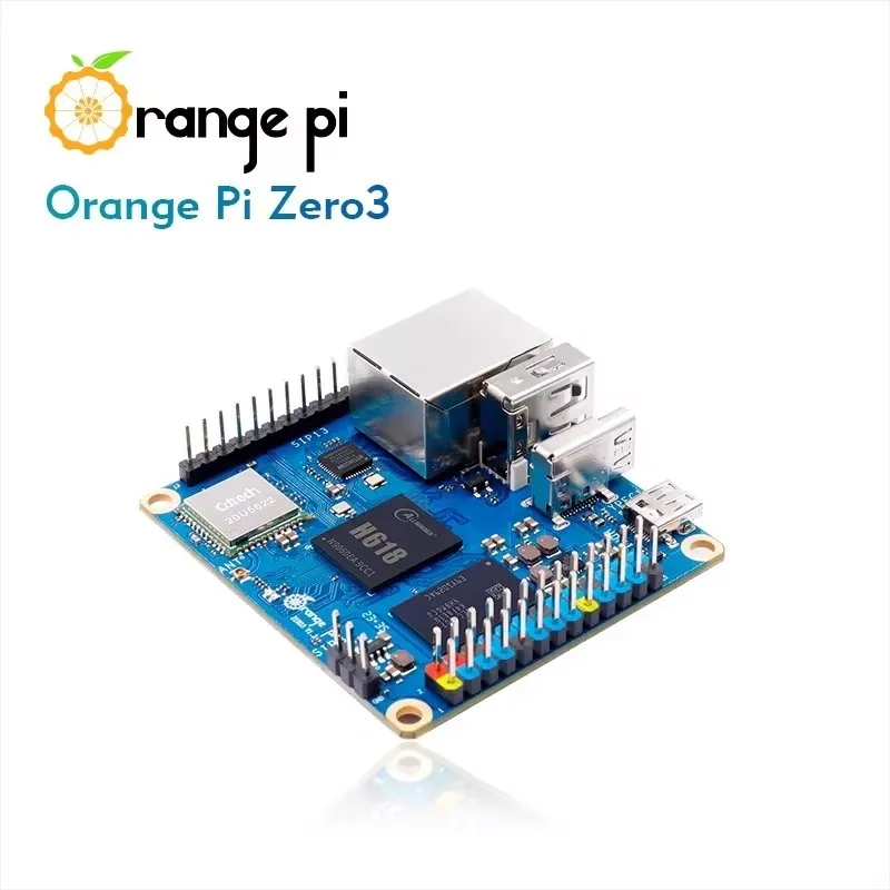 Orange Pi Zero 3 Single Board Computer 2 GB Ram Allwinner H618 Chip Wifi-BT5.0 LPDDR4 Orange Pi Zero3 Entwicklungsboard Mini-PC