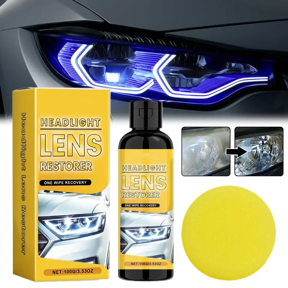 Płyn do polerowania reflektorów samochodowych, polimer, środek do czyszczenia reflektorów samochodowych, produkty do renowacji i naprawy aut, agent R5T4