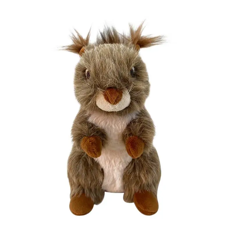 

Stuffed Squirrel Plush Stuffed Brown Squirrel Animal Toys 20cm/7.87inch Huggable Furry Squirrel Toy Soft Plush Forest Animal