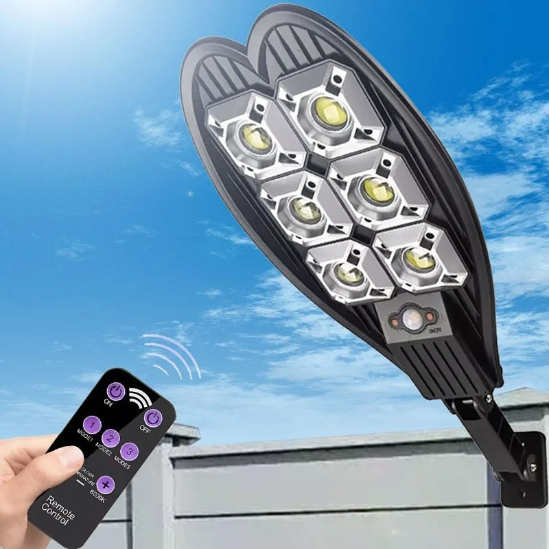 

Solar Powered Outdoor Courtyard Light Human Body Sensing LED Street Light COB Household Garden Waterproof Lighting Street Light