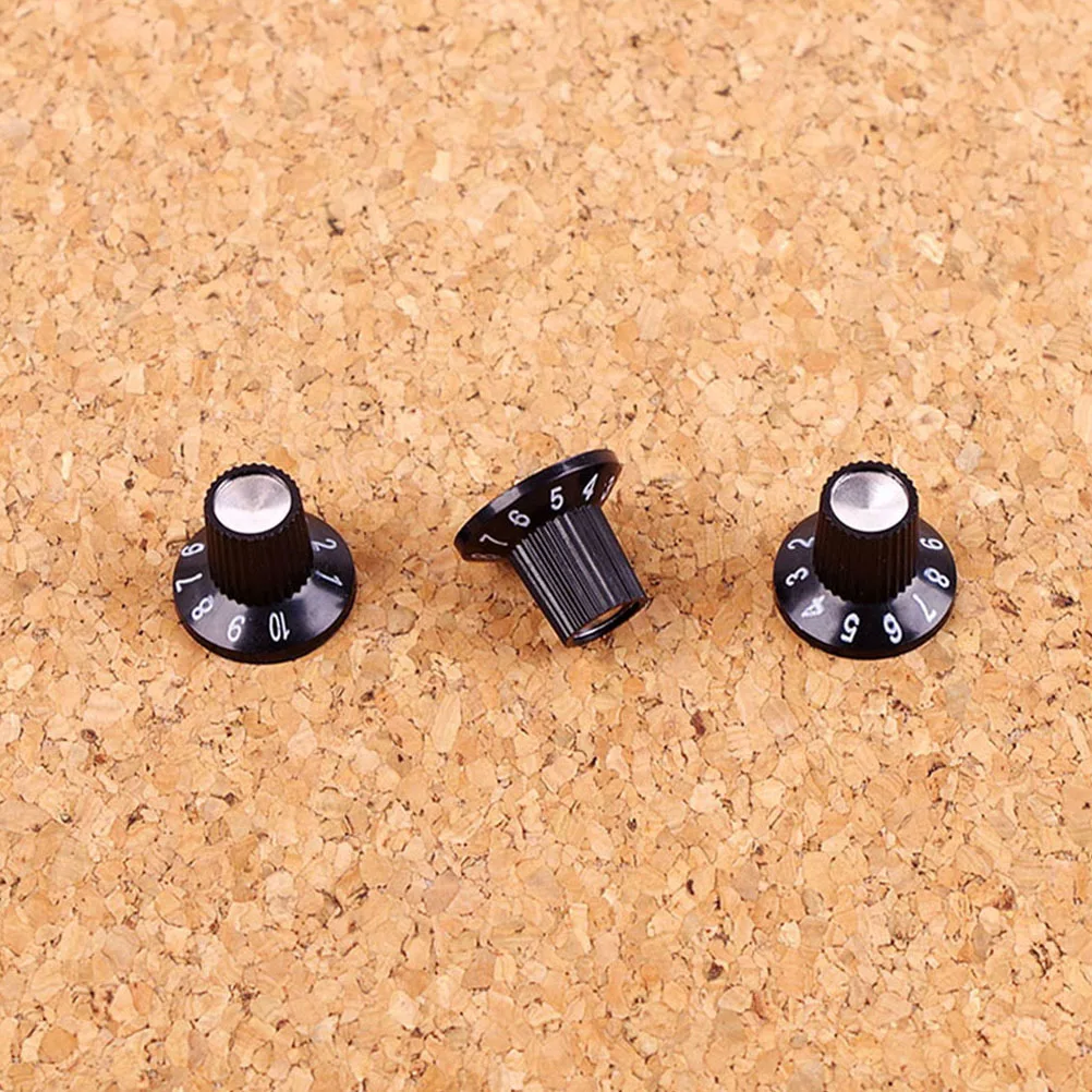 

3 pcs High-Profile Knobs Plastic Control Knobs For Electric Guitar Bass Effect Pedal Amplifier Acoustic Instrument Accessories