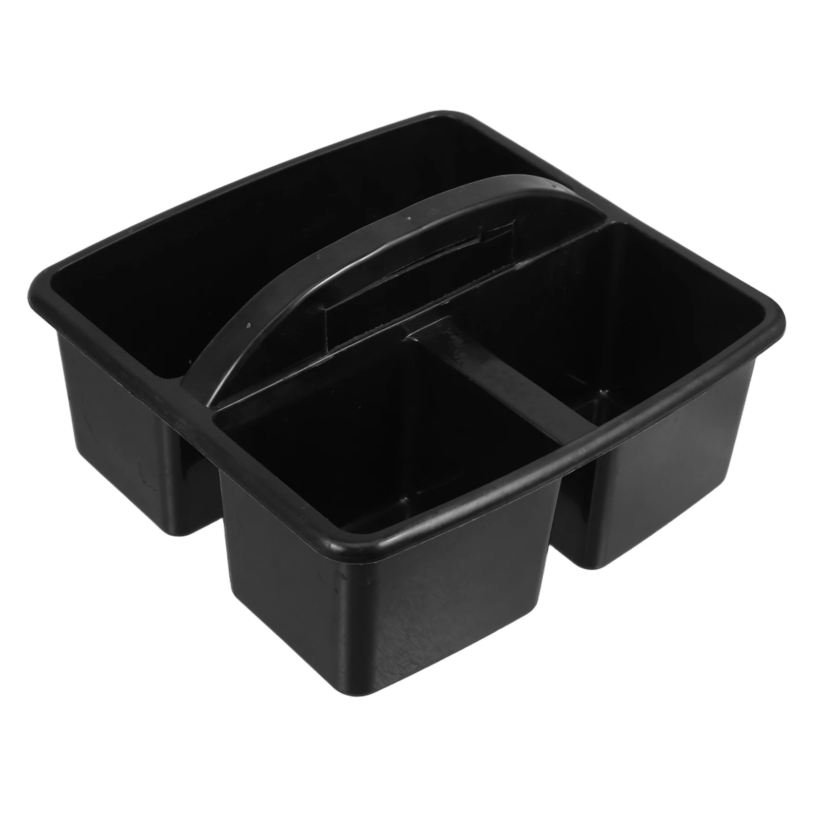 

Multifunctional 3 Section Classroom Caddy Organizer With Handle Plastic Storage Basket Kids Room Office Stationery Tool