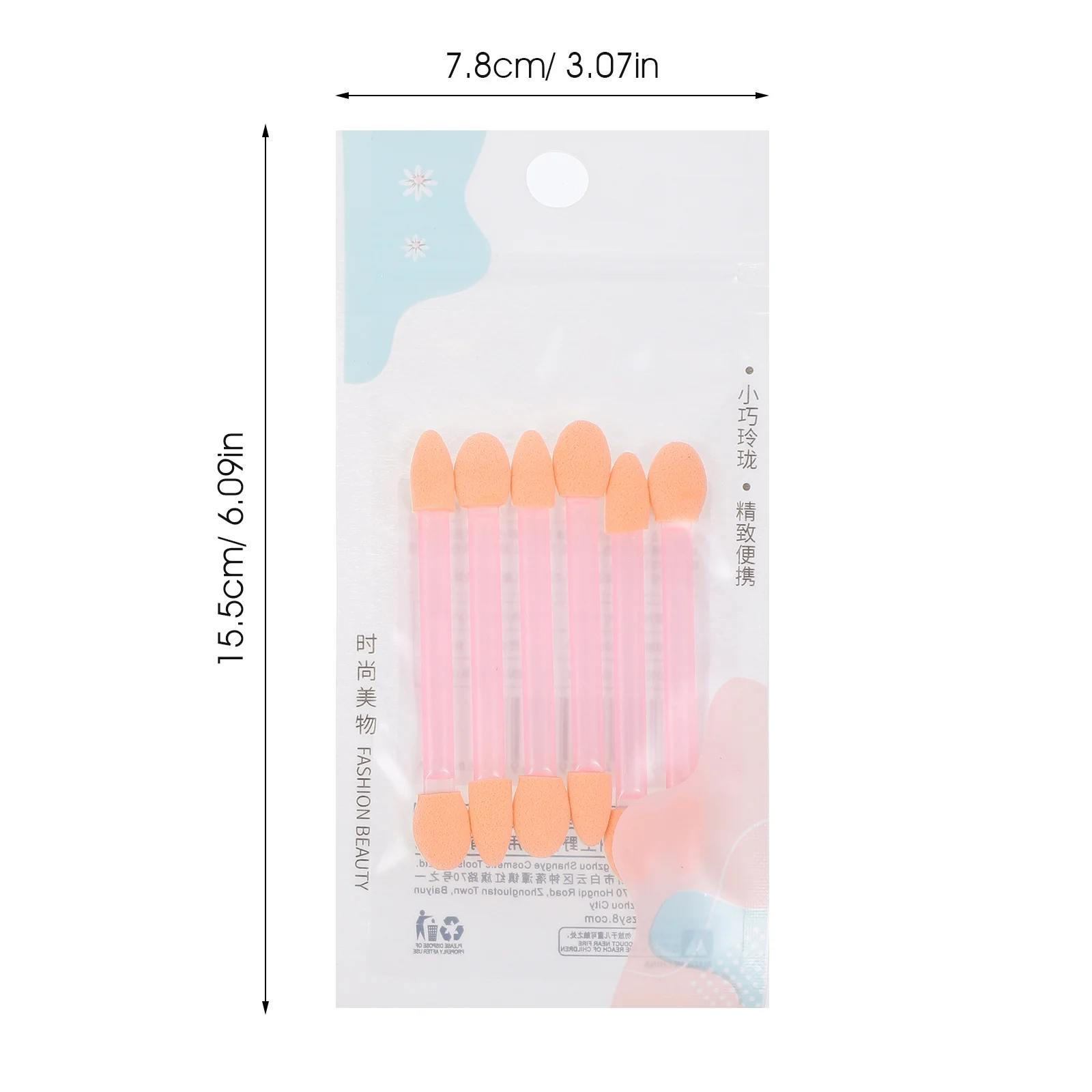 Kit de pinceaux de maquillage pour fard à paupières, 24 pièces, poignée légère en Latex PP, outils applicateurs Double face pour Application de paillettes pour sourcils et lèvres