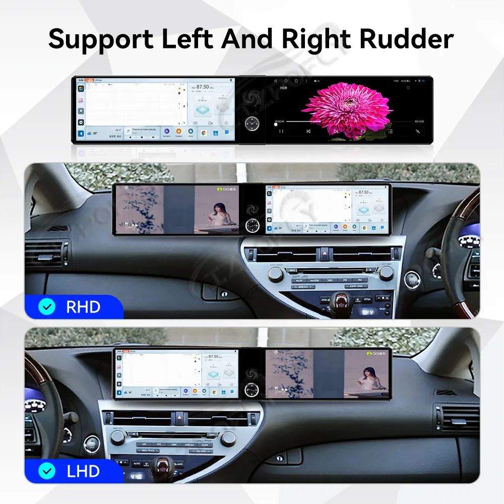 Dual 12.3 inch Carplay Car Radio Touch Screen For Lexus RX 300 330 350 2003–2009 GPS Navigation Multimedia Player Head Unit