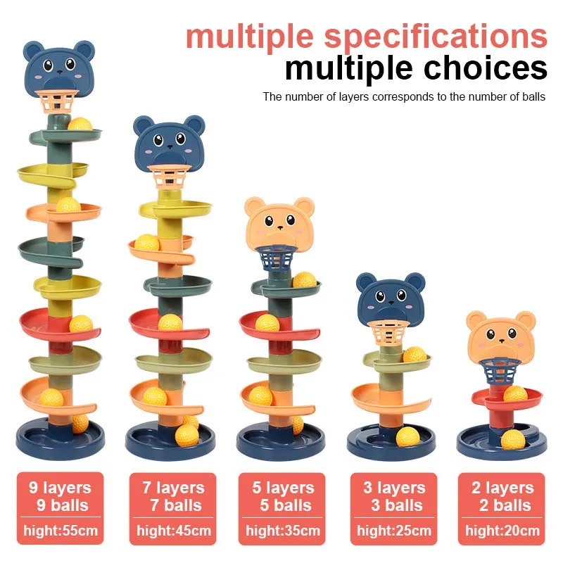 لعبة أطفال مونتيسوري كرة دوارة للأطفال ألعاب تعليمية مونتيسوري للأطفال ألعاب تطوير الطفل للأطفال