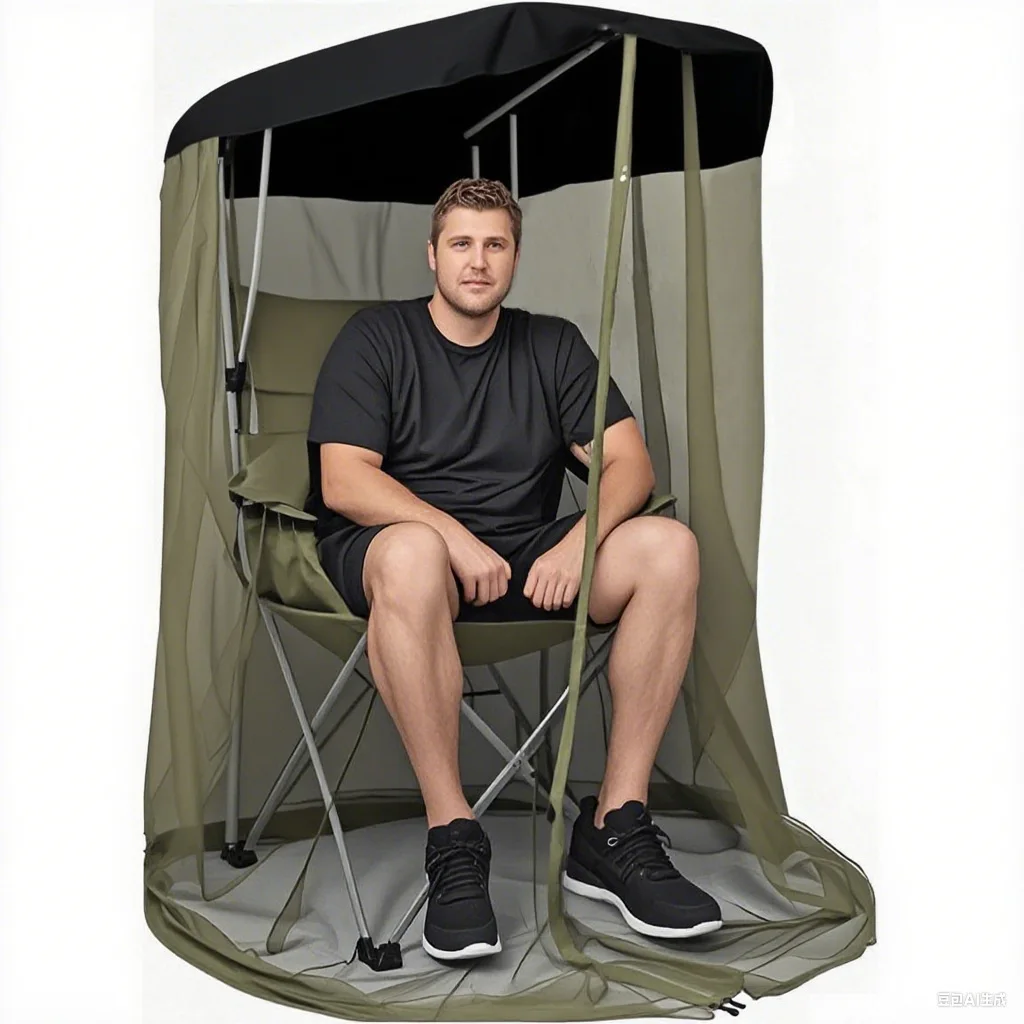 

Aesthetic Outdoor Swing Mosquito Net, Anti-Bug Mesh Cover with Top Sunshade UV Protection for Patio Hammock Porch Chair