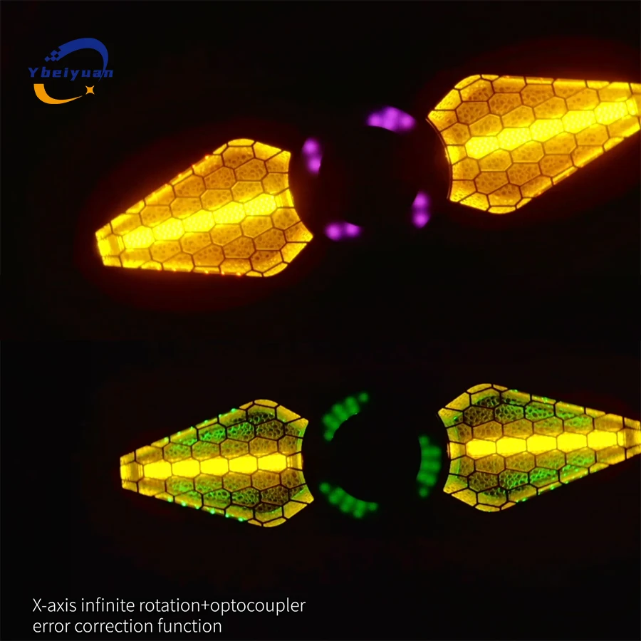 New Double Leaf Retro Light X Infinite Rotation RGB 3 in 1 With Strobe DMX 512 Control DJ Disco Bar Party Christmas Stage Light