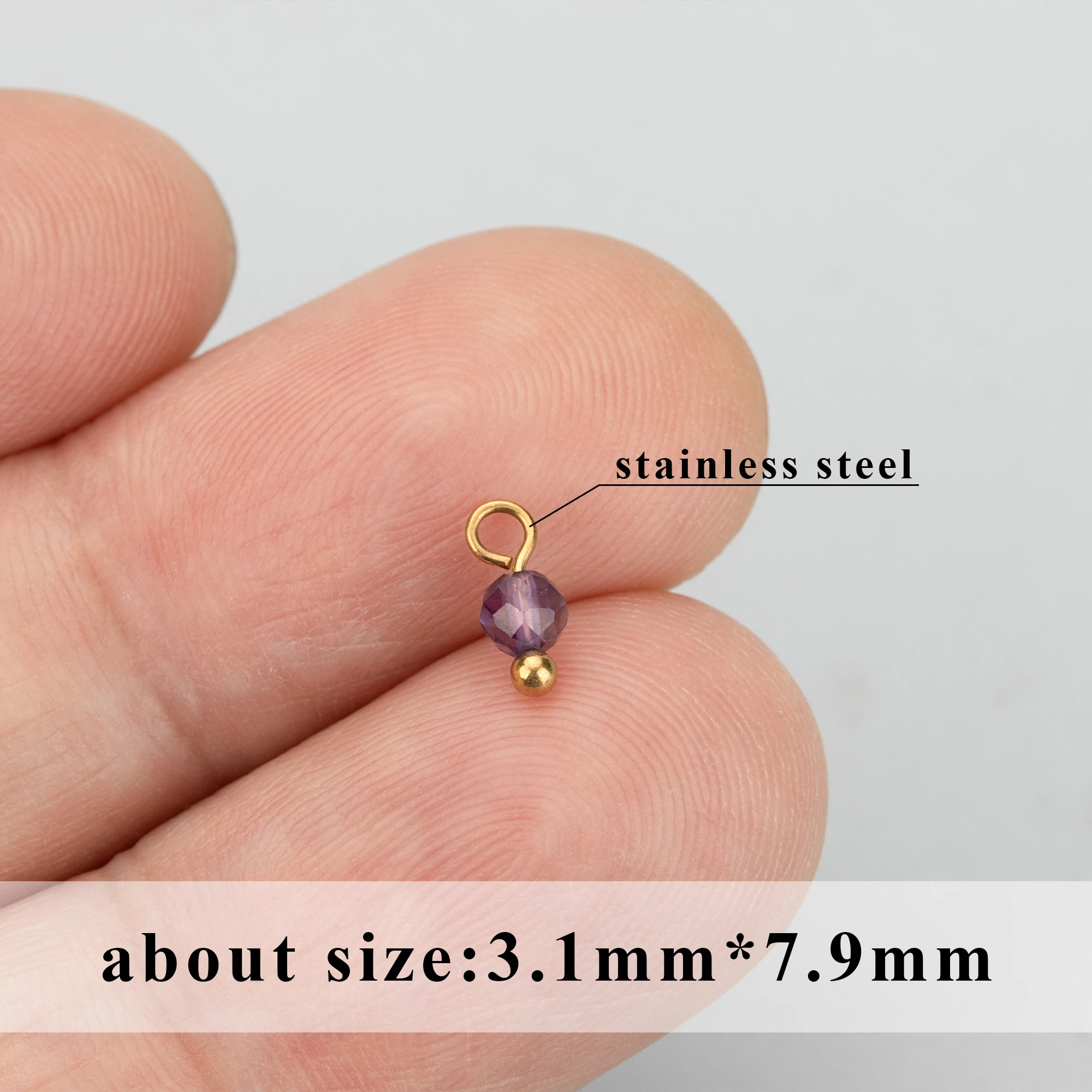 GUFEATHER ME30,jewelry accessories,stainless steel,natural stone,hand made,round,charms,jewelry making,diy pendants,50pcs/lot