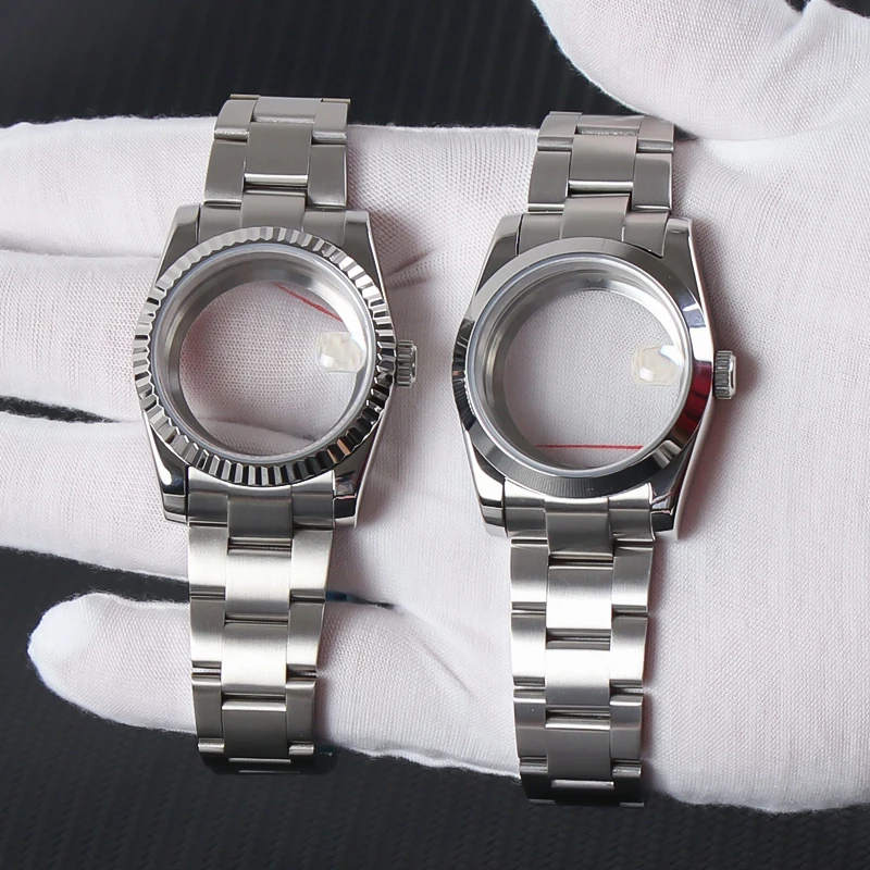 

NH35 36mm/39mm Watch Case Stainless Steel Fit NH35 NH38 NH36 Movement 28.5mm Dial Datejust Oyster Parts