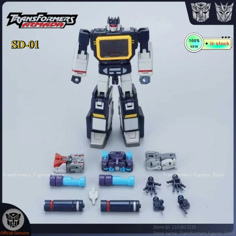 Oryginalny, nowy robot-transformer, małe figurki SD-01 ko Soundwave G1 z filmu, kreskówki, figurka akcji, model anime, prezenty