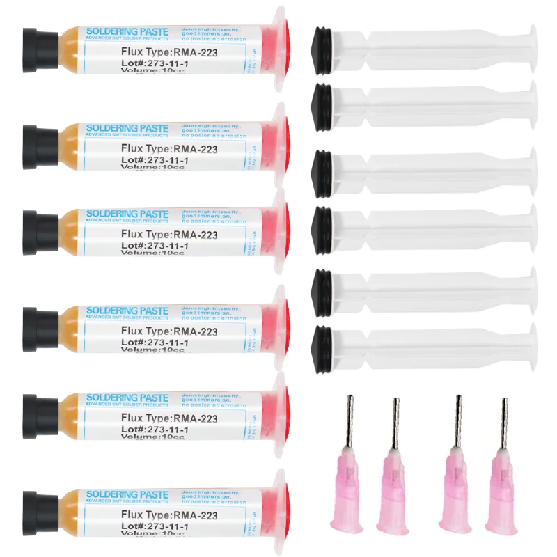 

1Pcs 10cc Solder PCB SMD Soldering Paste Flux Grease RMA223 RMA-223 for Chips Computer Phone LED BGA SMD PGA PCB DIY Repair Tool