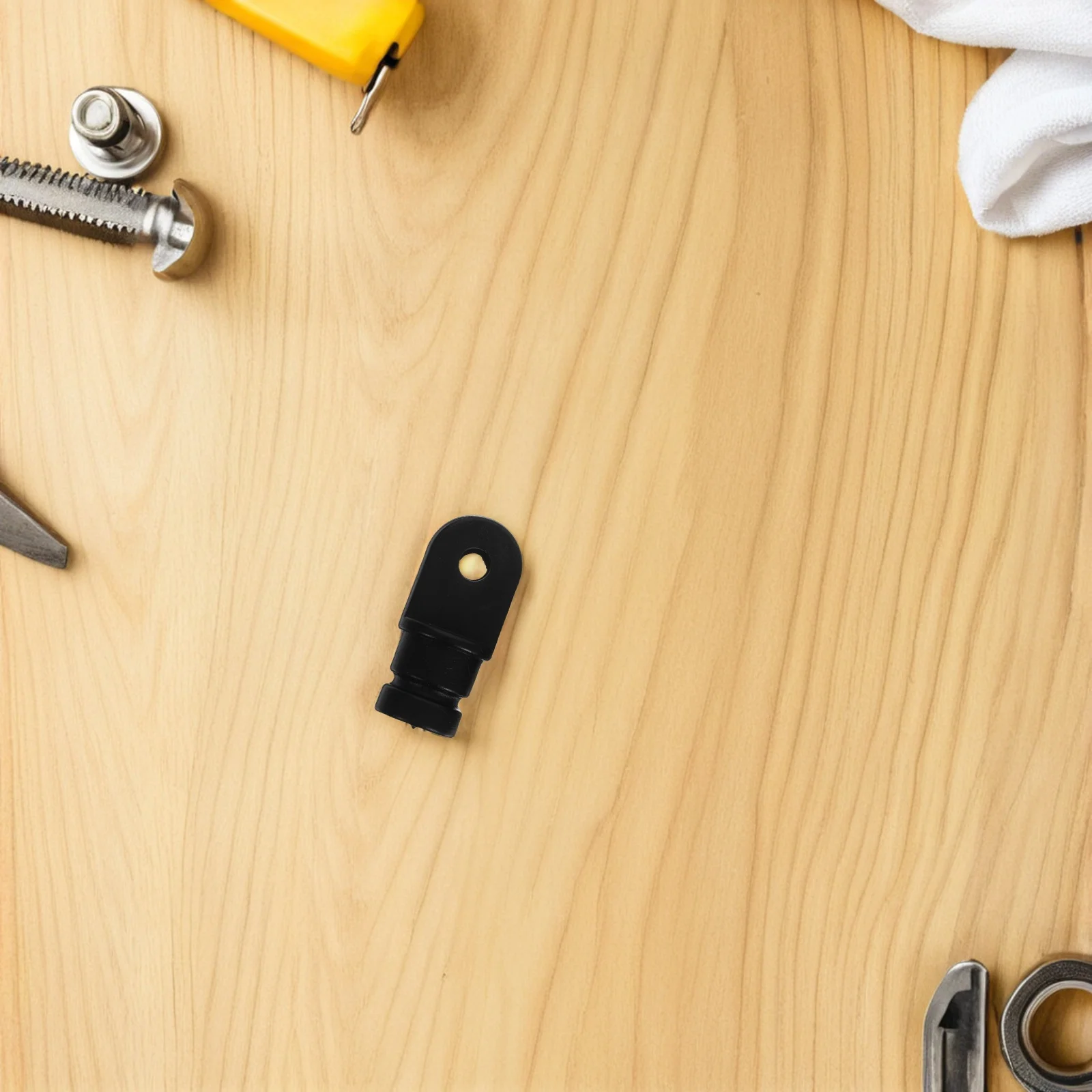 2 قطعة البحرية الأسود النايلون نهاية قبعات الصلبة تصميم يخت الأنابيب 3 4 بوصة 5 8 بوصة استبدال جزء قارب سطح السكك الحديدية غطاء #1