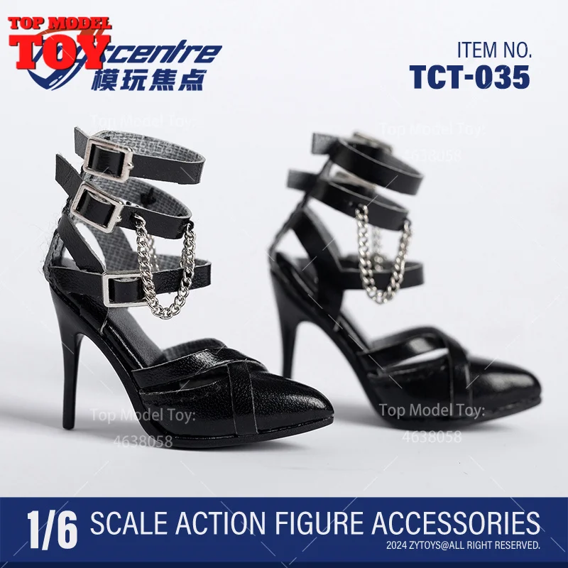 Toys centre TCT-035 1/6 Scale Fashion Pointed High Thin Heels Female Shoes Model Fit 12'' BJD OB Soldier Action Figure Body