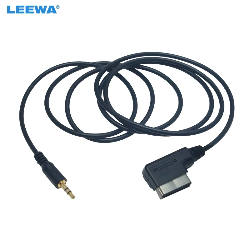 

LEEWA Car Media AMI MMI Interface To 3.5mm Audio AUX MP3 Adapter for Audi Volkswagen AUX Wire Cable #CT6219